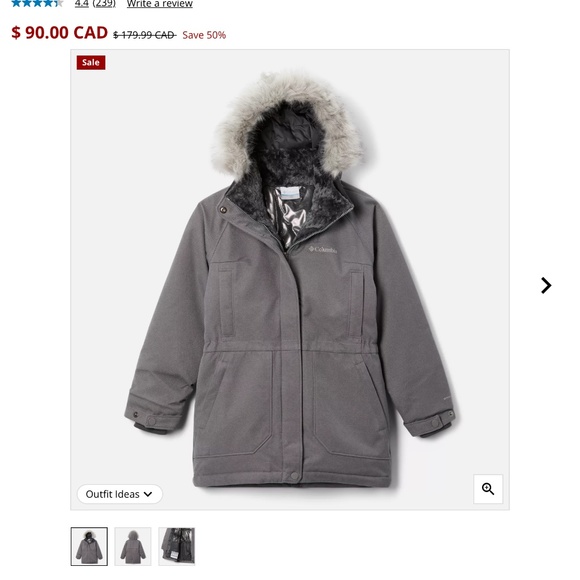 Columbia boundary bay down parka for girls 99.9%new - Picture 4 of 4